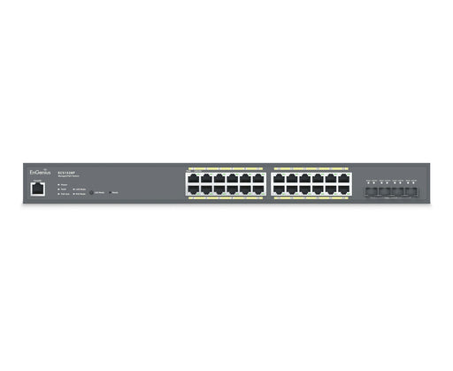 EAN 4713361934568 - EnGenius ECS1528P switch Gestionado L2+ Gigabit Ethernet (10/100/1000) Energía sobre Ethernet (PoE) Gris imagen 2