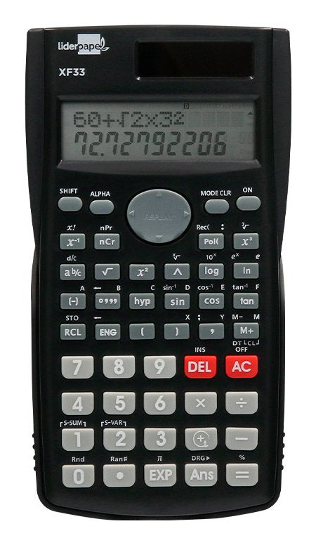 EAN 8423473040922 - Liderpapel XF33 calculadora Escritorio Calculadora científica Negro imagen 1