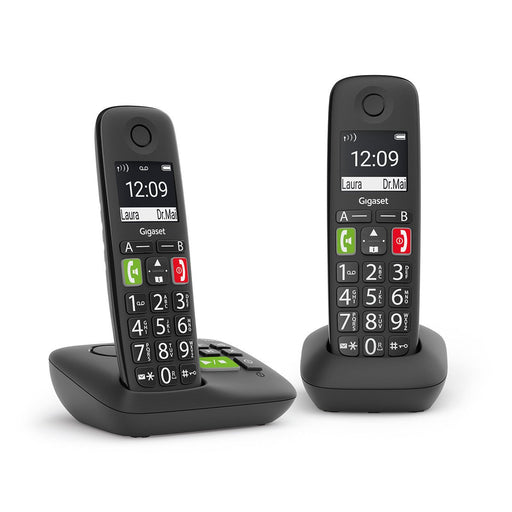 EAN 4250366856070 - Gigaset E290A Duo Teléfono DECT/analógico Identificador de llamadas Negro imagen 1