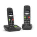 EAN 4250366856070 - Gigaset E290A Duo Teléfono DECT/analógico Identificador de llamadas Negro imagen 1
