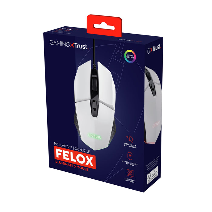 EAN 8713439250664 - Trust GXT 109W Felox ratón Juego mano derecha USB tipo A Óptico 6400 DPI imagen 6