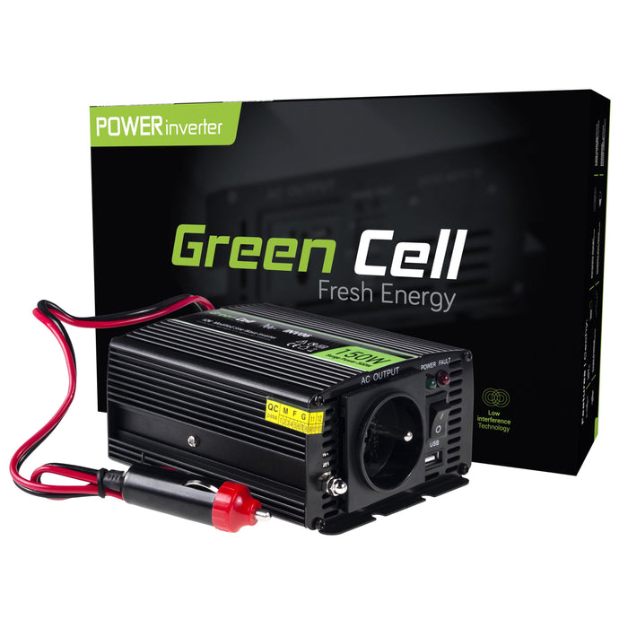 EAN 5902719426575 - Green Cell INV06 adaptador e inversor de corriente Auto 150 W Negro imagen 1