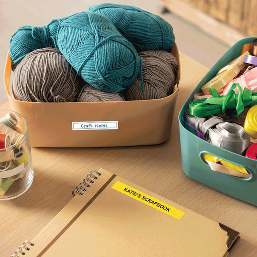 EAN 4977766836142 - Brother BTAG-631 cinta para impresora de etiquetas Negro sobre amarillo imagen 2