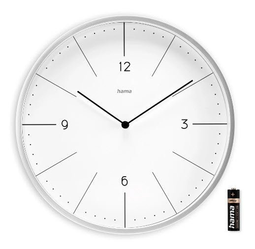 EAN 4047443520821 - Hama Sardinia Reloj de cuarzo Círculo Gris, Blanco imagen 4