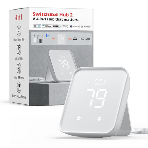 EAN 0850043739968 - SwitchBot HUB 2 transmisore smart home Inalámbrico Montado en pared IR inalámbrico imagen 2