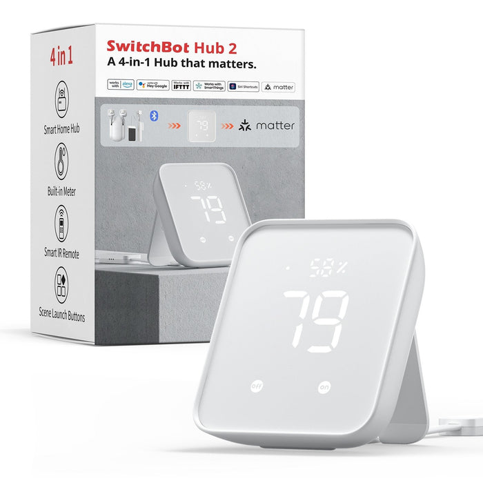 EAN 0850043739968 - SwitchBot HUB 2 transmisore smart home Inalámbrico Montado en pared IR inalámbrico imagen 2