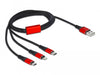 EAN 4043619867097 - DeLOCK 86709 cable USB USB 2.0 USB A USB C/Lightning Negro, Rojo imagen 1