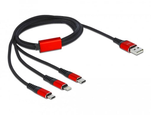EAN 4043619867097 - DeLOCK 86709 cable USB USB 2.0 USB A USB C/Lightning Negro, Rojo imagen 1