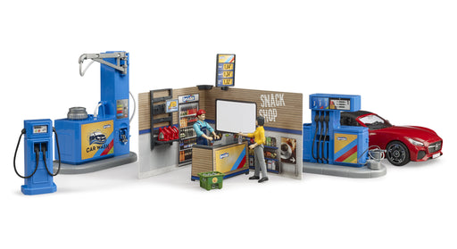 EAN 4001702621117 - BRUDER bworld Tankstelle mit Waschplatz| 62111 imagen 1