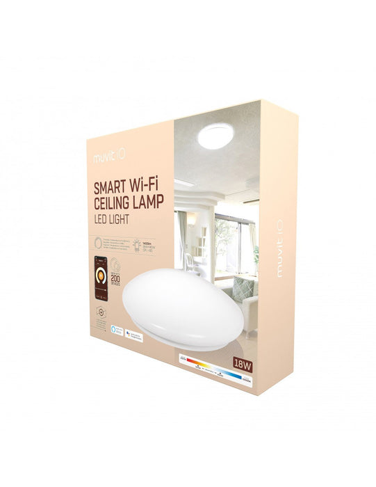 EAN 8426801158658 - Muvit MIOCLA001 iluminación inteligente Luz de techo inteligente Wi-Fi 18 W imagen 3