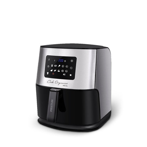 EAN 8436042557134 - PRIXTON Cook Organics Pro Sencillo 6 L Independiente 1700 W Freidora de aire caliente Negro, Plata imagen 2