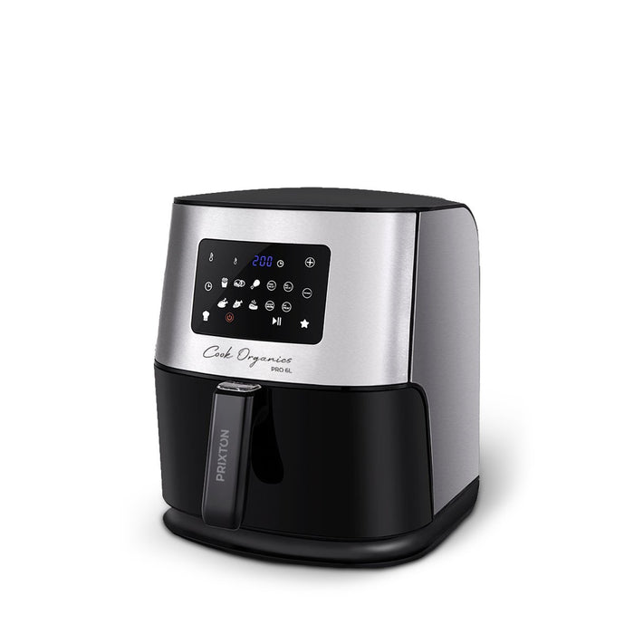 EAN 8436042557134 - PRIXTON Cook Organics Pro Sencillo 6 L Independiente 1700 W Freidora de aire caliente Negro, Plata imagen 2