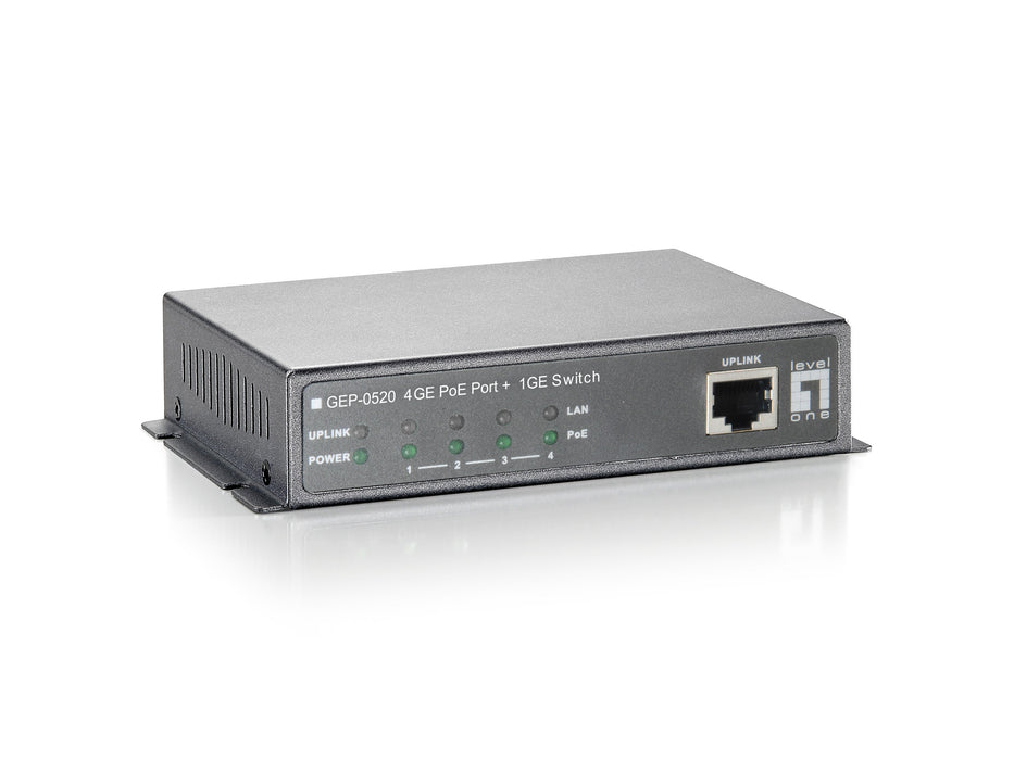 EAN 4015867158135 - LevelOne GEP-0520 switch Gigabit Ethernet (10/100/1000) Energía sobre Ethernet (PoE) Negro imagen 1