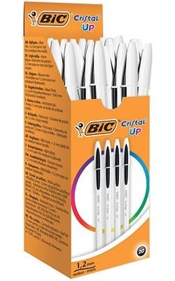 EAN 3086123494732 - BIC Cristal Up Negro Bolígrafo Medio 20 pieza(s) imagen 1