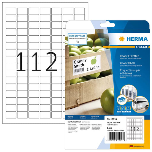 EAN 4008705109161 - HERMA 10916 etiqueta de impresora Blanco Etiqueta para impresora autoadhesiva imagen 1