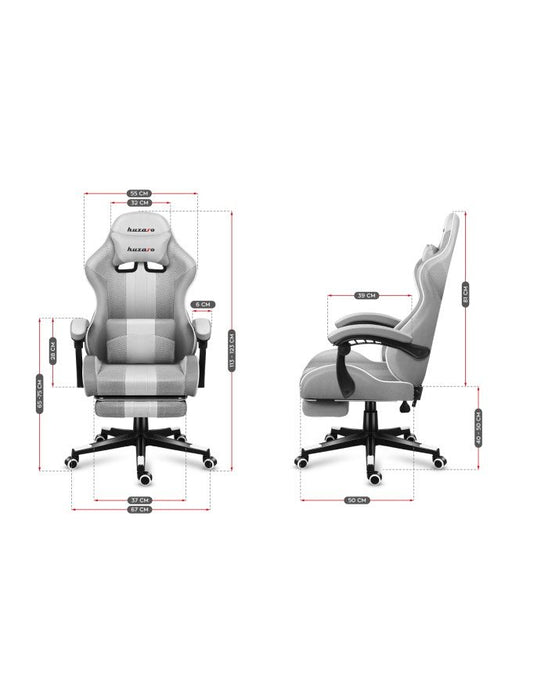 EAN 5903796011371 - Huzaro FORCE 4.7 Silla para videojuegos de PC Asiento (de seguridad) de butaca Gris imagen 15