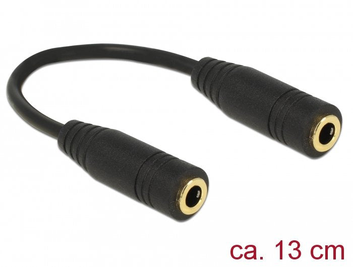 EAN 4043619658961 - DeLOCK 65896 cable de audio 0,13 m 3,5mm Negro imagen 1