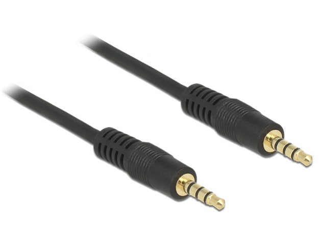 EAN 4043619834358 - DeLOCK 83435 cable de audio 1 m 3,5mm Negro imagen 1