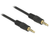 EAN 4043619834358 - DeLOCK 83435 cable de audio 1 m 3,5mm Negro imagen 1