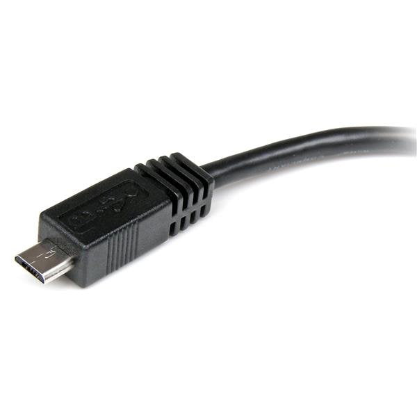 EAN 0065030847759 - StarTech.com UUSBMUSBMF6 cable USB 0,15 m Mini-USB B Micro-USB A Negro imagen 2