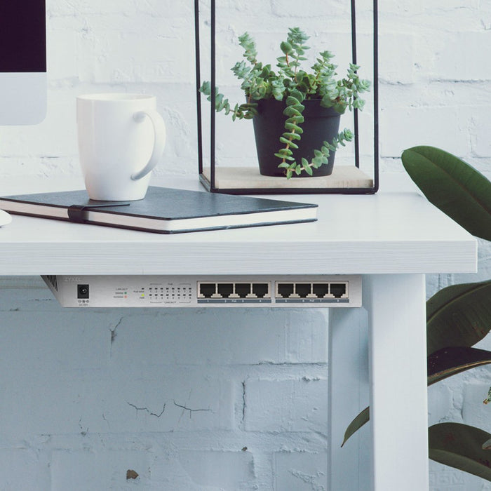 EAN 4718937604135 - Zyxel GS1008HP No administrado Gigabit Ethernet (10/100/1000) Energía sobre Ethernet (PoE) Gris imagen 8