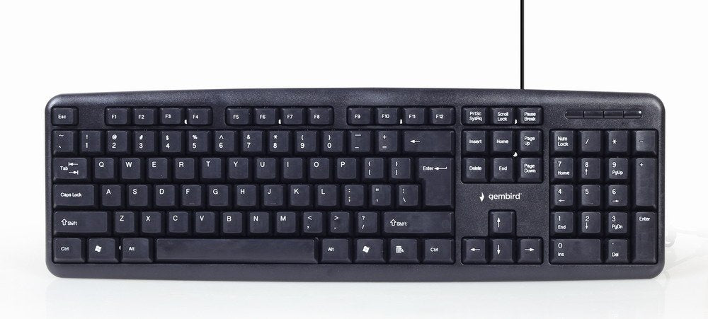 EAN 8716309120524 - Gembird KBS-UO4-01 teclado Ratón incluido Oficina USB QWERTY Inglés de EE. UU. Negro imagen 2