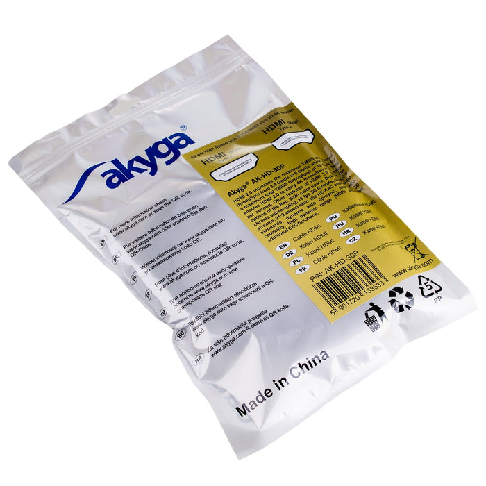 EAN 5901720133533 - Akyga AK-HD-30P cable HDMI 3 m HDMI tipo A (Estándar) Negro imagen 4