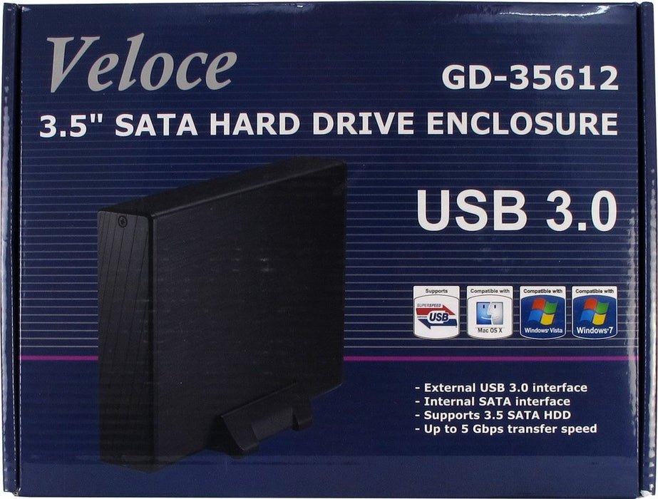 EAN 4260133125674 - Inter-Tech Veloce GD-35612 Negro 3.5" USB con suministro de corriente imagen 6