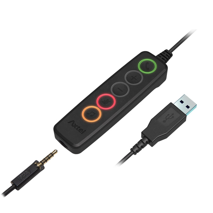 EAN 5901986762430 - Axtel VOICE UC28-35 stereo USB-A Auriculares Alámbrico Diadema Oficina/Centro de llamadas USB tipo A Negr imagen 5
