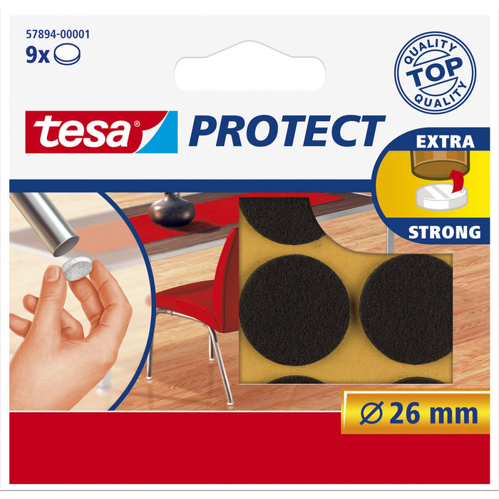 EAN 4042448885043 - TESA Protect deslizador de fieltro para muebles 9 pieza(s) Rectangular imagen 1