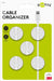 EAN 4040849951831 - Goobay 95183 organizador de cables Universal Soporte para cables Blanco 5 pieza(s) imagen 9