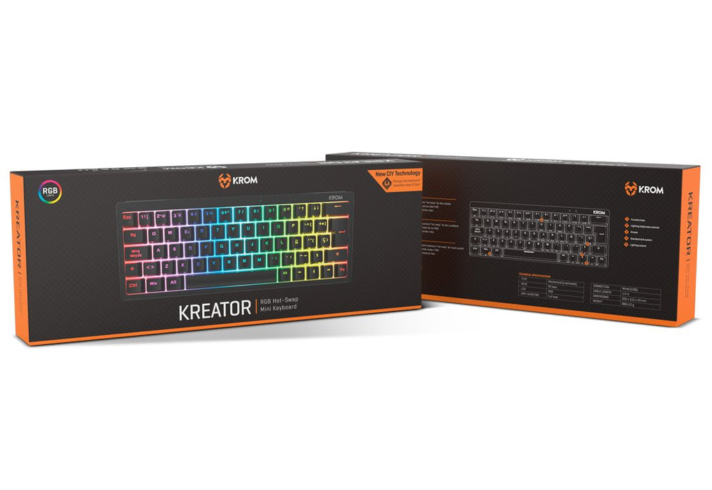 EAN 8436587974489 - Krom Kreator teclado Juego USB Negro imagen 9