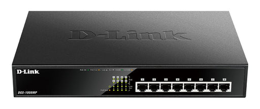 EAN 0790069420337 - D-Link DGS-1008MP switch No administrado Gigabit Ethernet (10/100/1000) Energía sobre Ethernet (PoE) 1U N imagen 1