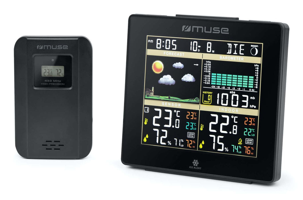EAN 3700460209452 - Muse M-085 WS estación meteorológica digital Negro LCD CC/Batería imagen 1