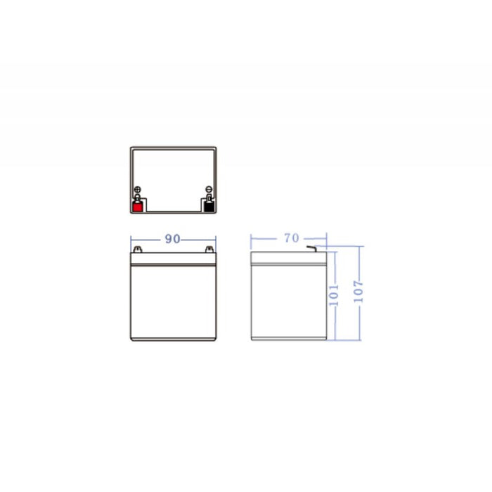 EAN 5907813963421 - Green Cell AGM45 batería para sistema ups Sealed Lead Acid (VRLA) 12 V 5,3 Ah imagen 12