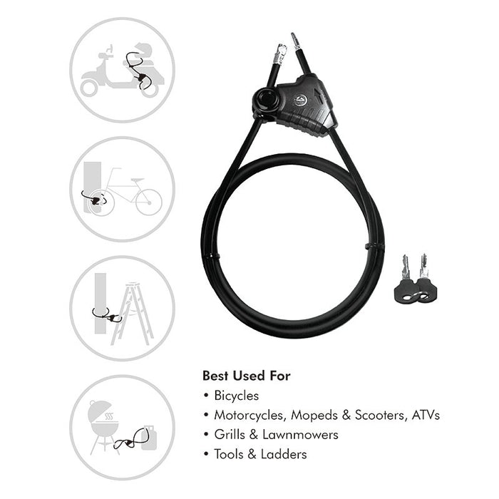 EAN 4052792049060 - LogiLink SC0220 candado para bicicleta Negro 2000 mm Cable antirrobo imagen 5