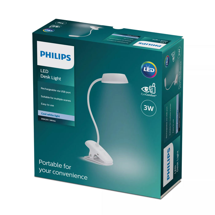 EAN 8719514396890 - Philips Funcional 8719514396890 lámpara de mesa Bombilla(s) no reemplazable(s) 3 W LED Blanco imagen 2