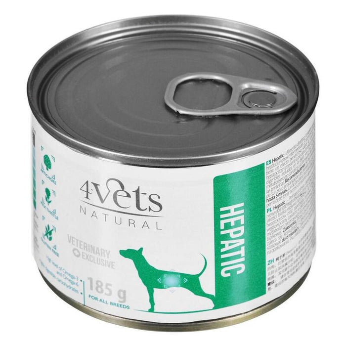 4vets Natural Hepatic Dog   - Comida Húmeda Para Perros - 185 G