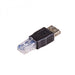 EAN 5901720132260 - Akyga AK-AD-27 cambiador de género para cable RJ45 USB 2.0 type A Negro imagen 2