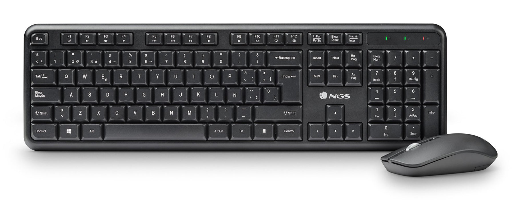 EAN 8435430627497 - NGS SERENITY KIT (QUERTY, ES) teclado Ratón incluido Universal RF inalámbrico QWERTY Español Negro imagen 2