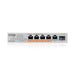 EAN 4718937631124 - Zyxel XMG-105HP No administrado 2.5G Ethernet (100/1000/2500) Energía sobre Ethernet (PoE) Plata imagen 3