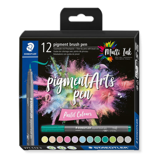 EAN 4007817097021 - Staedtler Pigment Arts Brush Pen Pastel Colors rotulador Multicolor 12 pieza(s) imagen 1