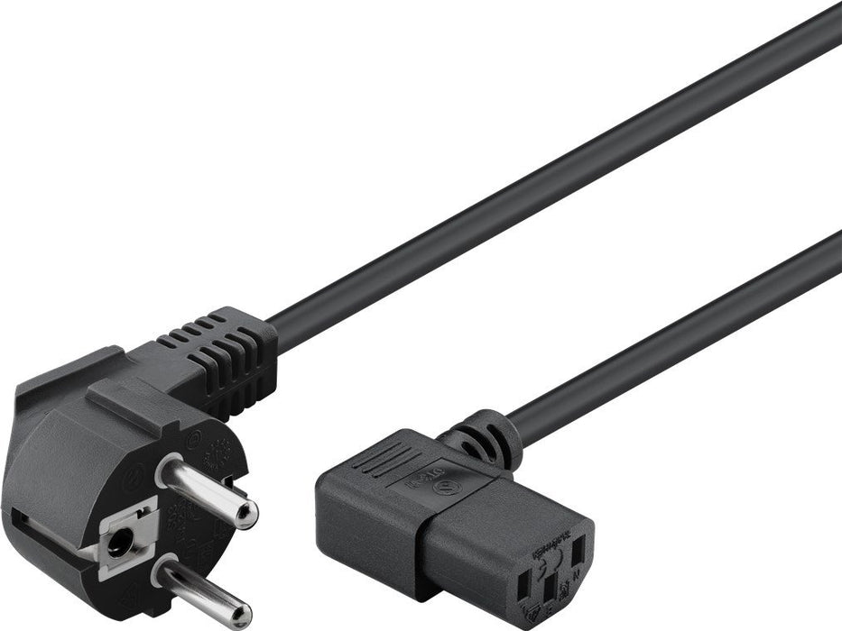 EAN 4040849595684 - Goobay 59568 cable de transmisión Negro 1,8 m Enchufe tipo F C13 acoplador imagen 2