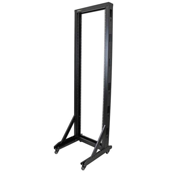 EAN 0065030862073 - StarTech.com 2POSTRACK42 armario rack Rack o bastidor independiente Negro imagen 2