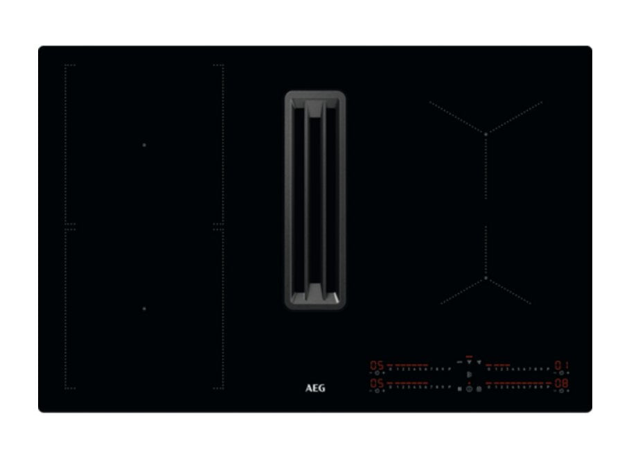 EAN 7332543819454 - AEG CCE84543CB hobs Negro Integrado 77 cm Con placa de inducción 4 zona(s) Campana integrada imagen 3