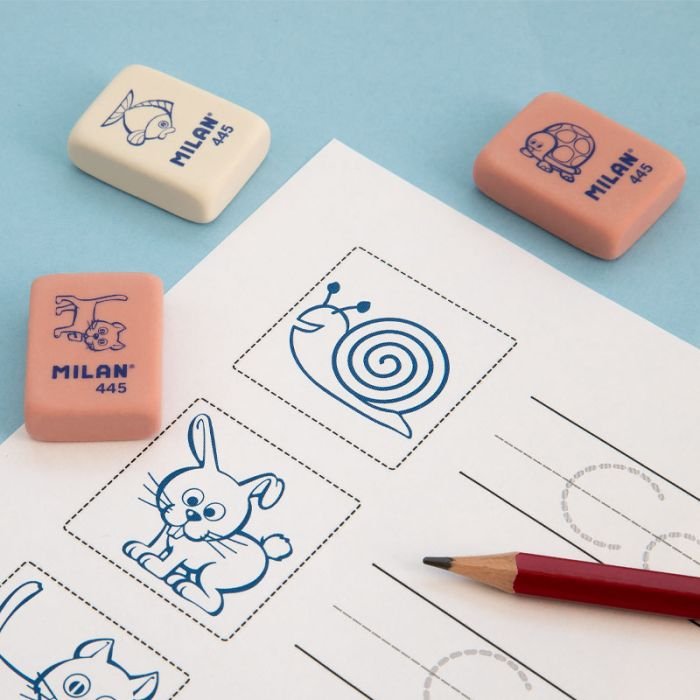 EAN 8414034044510 - Milan CMM445 goma Caucho Rosa, Blanco imagen 5