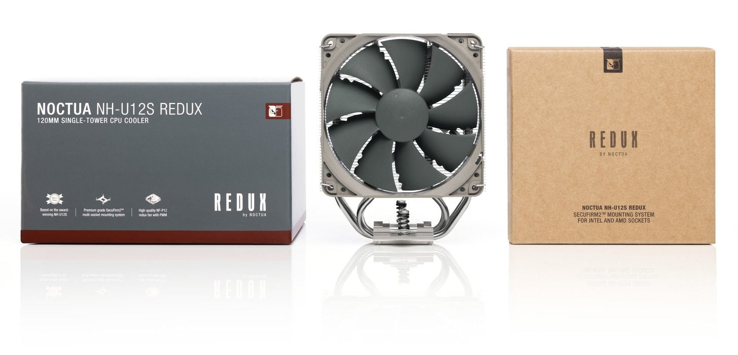 EAN 9010018000207 - Noctua NH-U12S redux Procesador Enfriador 12 cm Gris, Acero inoxidable imagen 3