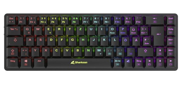 EAN 4044951036936 - Sharkoon PureWriter W65 teclado Juego RF inalámbrico QWERTZ Alemán Negro imagen 1