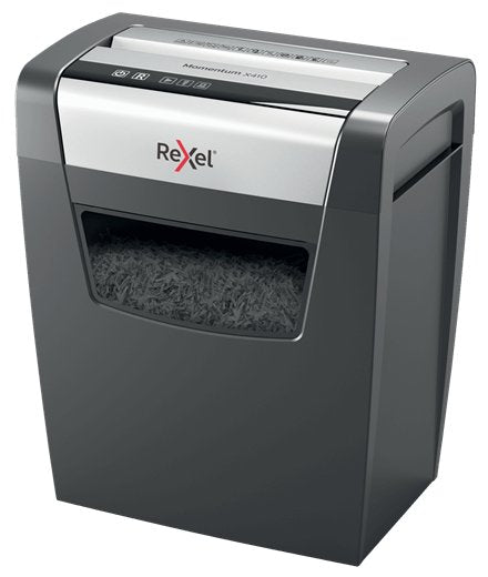 EAN 5028252523240 - Rexel Momentum X410 triturador de papel Corte en partículas Negro, Gris imagen 2