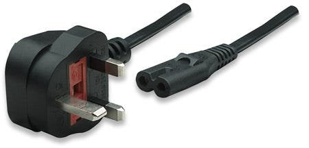EAN 0766623322843 - Manhattan 322843 cable de transmisión Negro 1,8 m Enchufe tipo G C7 acoplador imagen 2